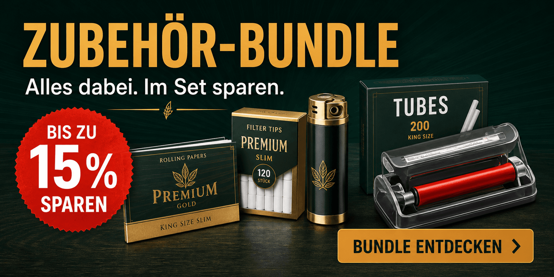 Zubehör-Bundle. Alles dabei. Im Set sparen. Bis zu 15 % sparen.