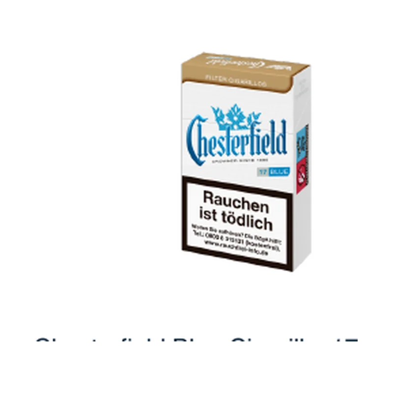 Chesterfield Blue Cigarillos17er – Produktabbildung