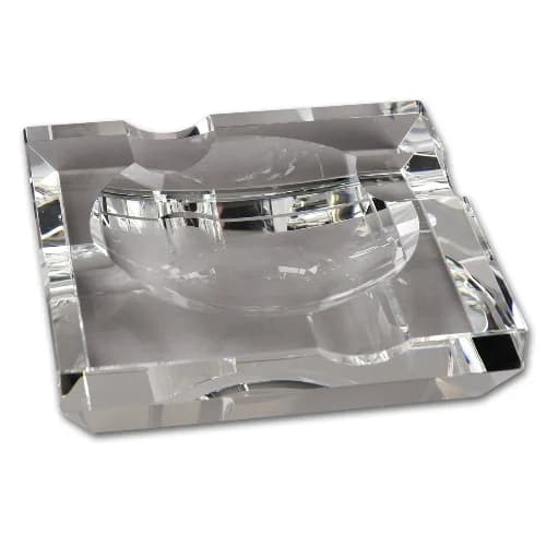 Cigarrenascher Kristall  4 Ablagen transparent 3,5 x 15 x 15 cm – Produktabbildung