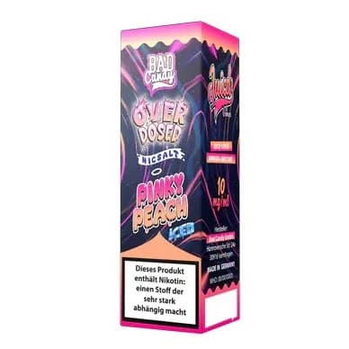 E-Liquid Nikotinsalz BAD CANDY Juicd Pinky Peach 10 mg – Produktabbildung
