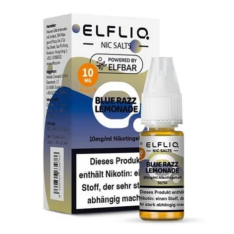 E-Liquid Nikotinsalz ELFBAR Elfliq Blue Razz Lemonade 10mg – Produktabbildung