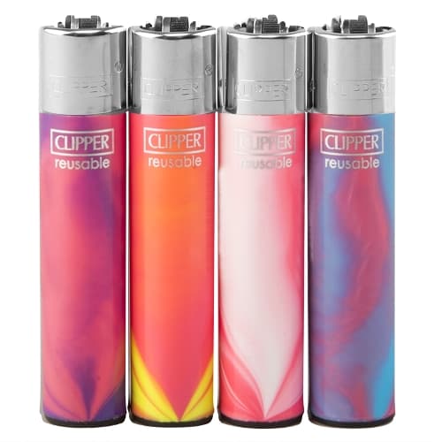 Einwegfeuerzeug Stein CLIPPER Pink Nebula /  Steller mit 48 Stück – Einzelpackung – Produktabbildung