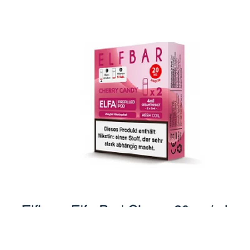 Elfbar - Elfa Pod Cherry 20mg/ml 2er – Produktabbildung