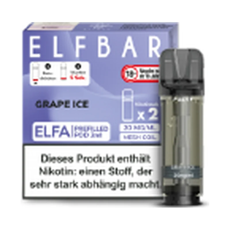 Elfbar - Elfa Pod Grape Ice 20mg/ml 2er – Produktabbildung