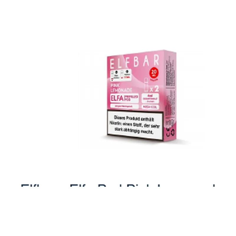 Elfbar - Elfa Pod Pink Lemonade 20mg/ml 2er – Produktabbildung