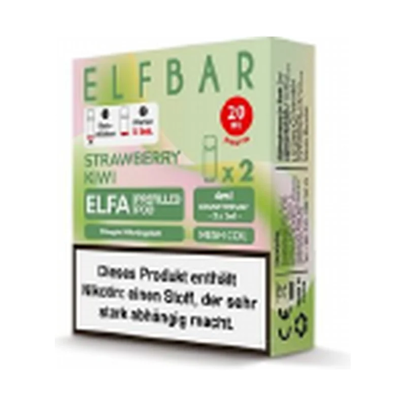 Elfbar - Elfa Pod Strawberry Kiwi 20mg/ml 2er – Produktabbildung