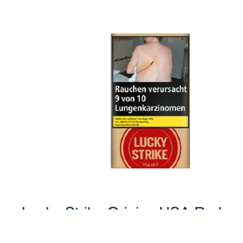 Lucky Strike Origins USA Red Pouch 30g – Produktabbildung