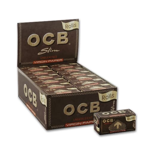 OCB Unbleached Rolls Virgin 24 Rollen – Einzelpackung – Produktabbildung