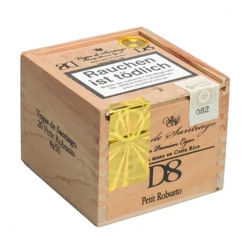 VEGAS DE SANTIAGO D8 Petit Robusto 4x50 – Produktabbildung
