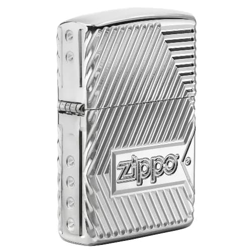 ZIPPO chrom poliert Armor Zippo Bolts Design 60004306 – Produktabbildung
