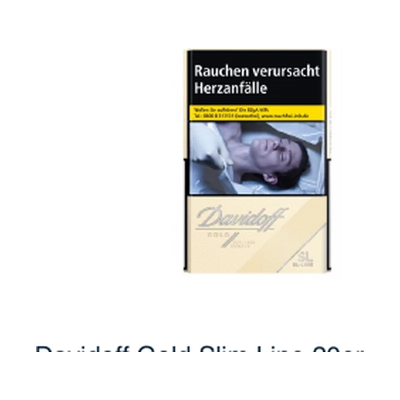 Davidoff Gold Slim Line 20er – Produktabbildung