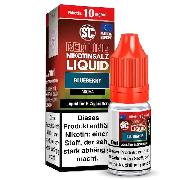 E-Liquid Nikotinsalz SC Red Line Blueberry 10mg – Produktabbildung