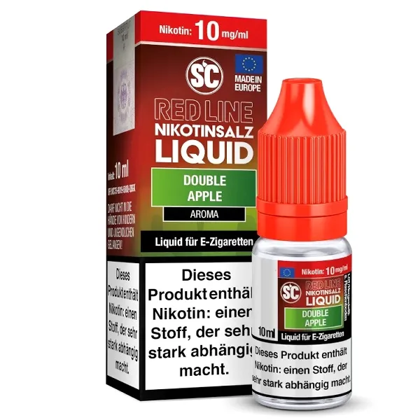 E-Liquid Nikotinsalz SC Red Line Double Apple 10mg – Produktabbildung