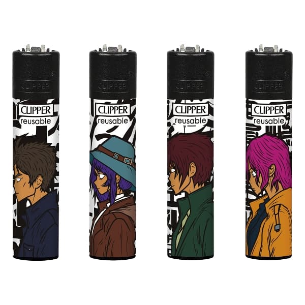 Einwegfeuerzeug Stein CLIPPER Anime Soul Steller mit 48 Stück – Einzelpackung – Produktabbildung