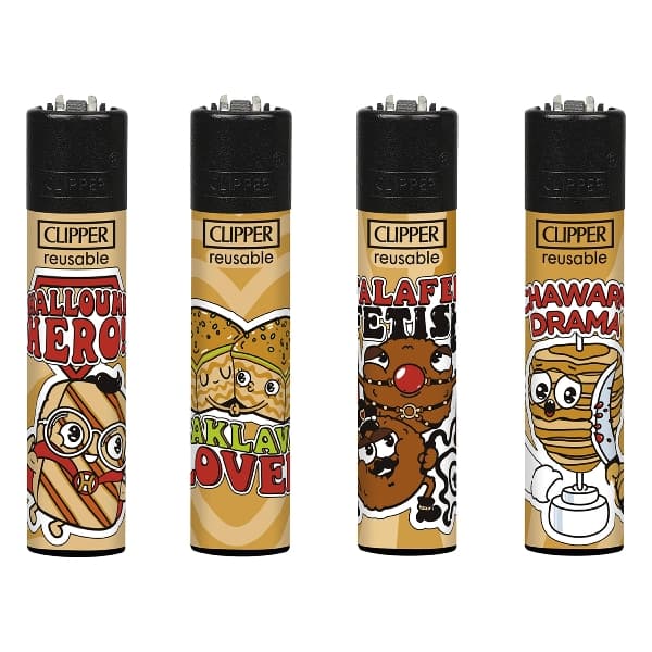 Einwegfeuerzeug Stein CLIPPER Shawarma Drama Steller mit 48 Stück – Einzelpackung – Produktabbildung