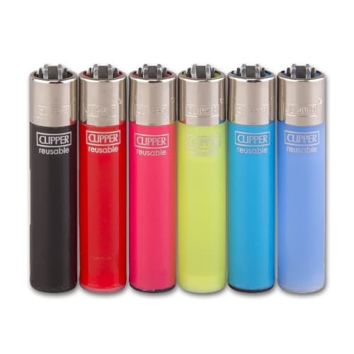 Einwegfeuerzeug Stein Clipper Solid Branded Steller mit 24 Stück – Einzelpackung – Produktabbildung