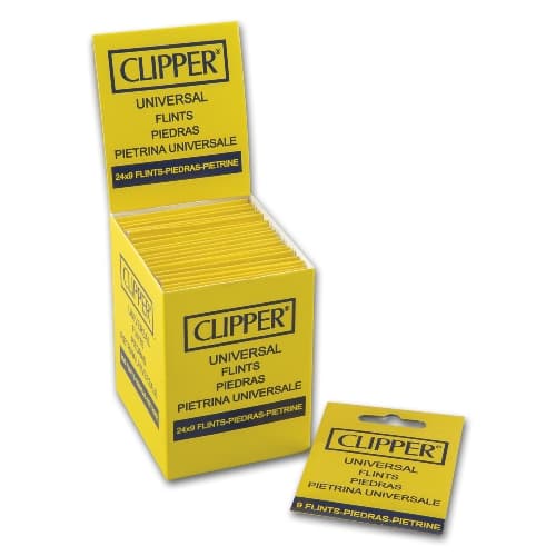 Feuerzeugsteine CLIPPER Display – Einzelpackung – Produktabbildung