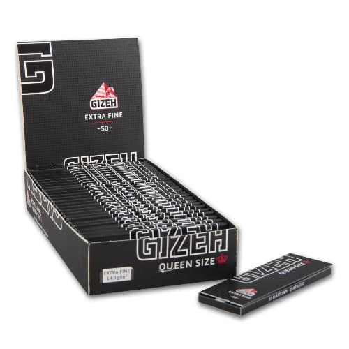 GIZEH Black Queen Size 50 – Einzelpackung – Produktabbildung