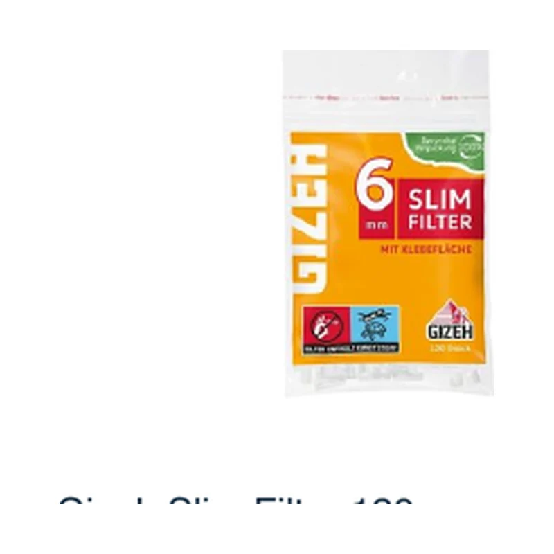Gizeh Slim Filter 120er – Produktabbildung