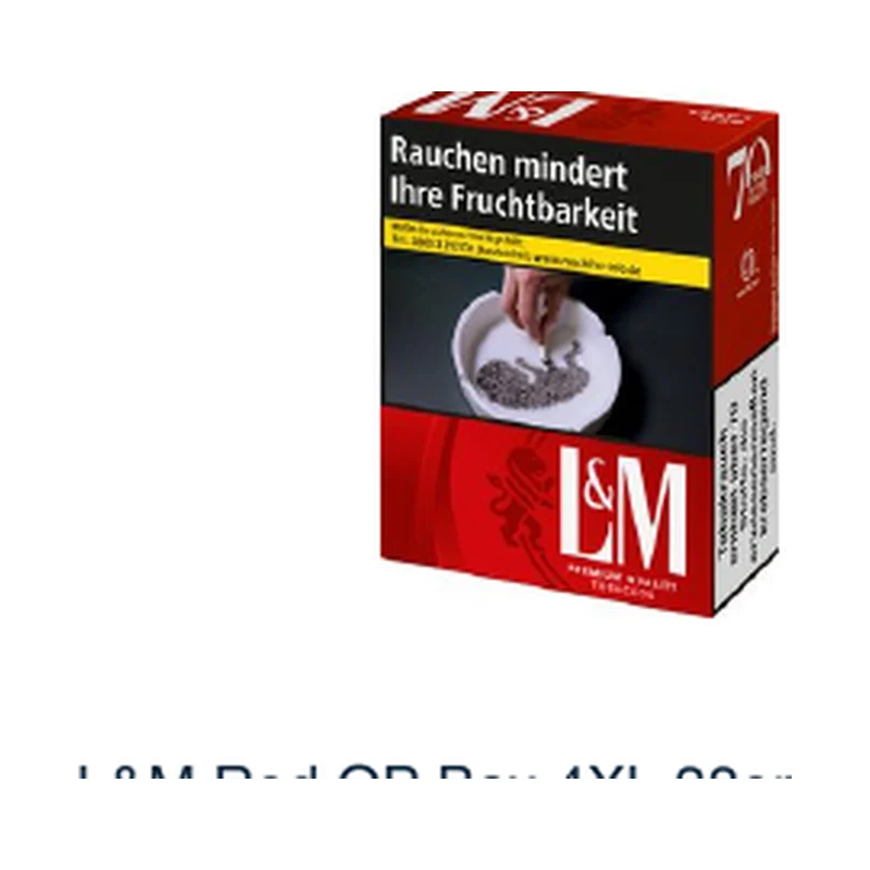L&M Red OP Box 4XL 38er – Produktabbildung