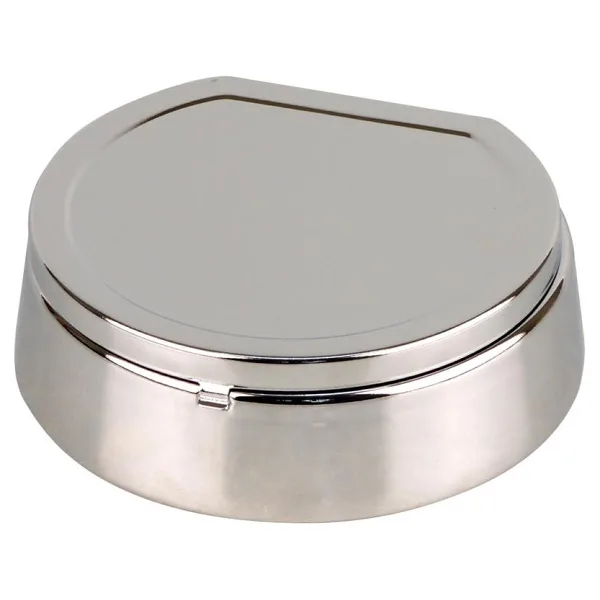 Metallascher chrom/chrom Sterneinsatz mit Deckel – Produktabbildung