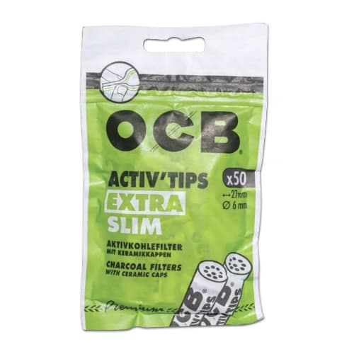 OCB Activ'Tips Extra Slim 6mm – Einzelpackung – Produktabbildung