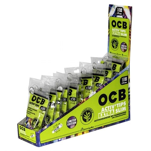 OCB Activ'Tips Extra Slim Bamboo 6mm Limited Edition – Einzelpackung – Produktabbildung