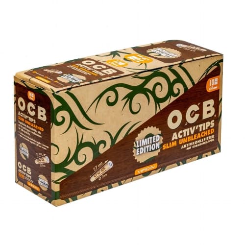 OCB Activ'Tips Slim Unblea 7mm Limited Edition – Einzelpackung – Produktabbildung