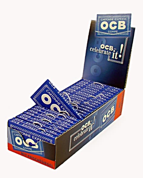 OCB blau Gummizug 100 – Einzelpackung – Produktabbildung