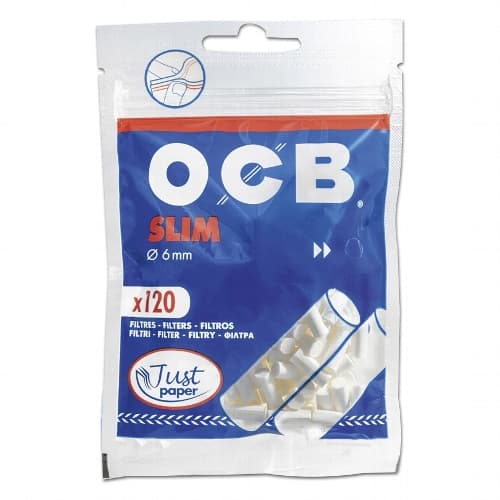 OCB Slim Just Paper Filter 6mm – Einzelpackung – Produktabbildung