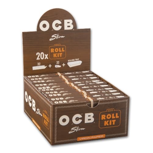 OCB UNBLEACHED Slim Virgin Paper Rolled Kit – Einzelpackung – Produktabbildung