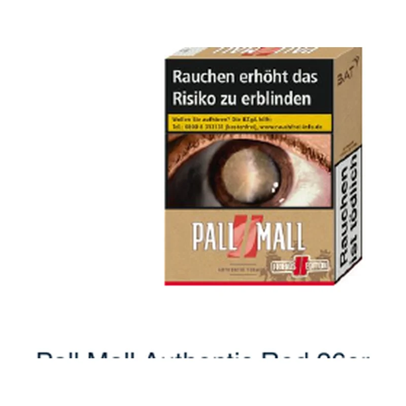 Pall Mall Authentic Red 26er – Produktabbildung