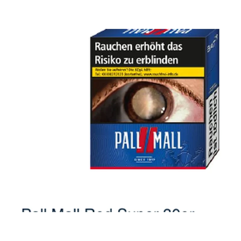 Pall Mall Red Super 30er – Produktabbildung