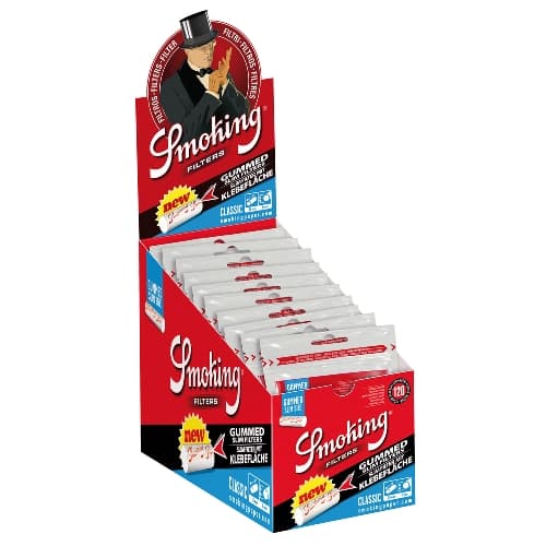 SMOKING Classic Slim Filter Ø 6 mm mit Klebefläche 120 – Einzelpackung – Produktabbildung
