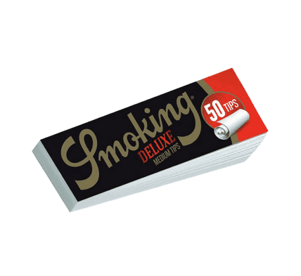 SMOKING Deluxe Filter Tips Medium Size 50 Büchel a 50 Blatt – Einzelpackung – Produktabbildung