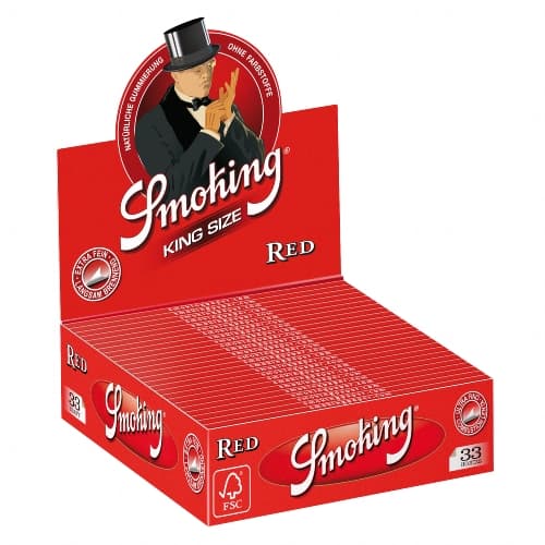 SMOKING King Size Red 33 – Einzelpackung – Produktabbildung