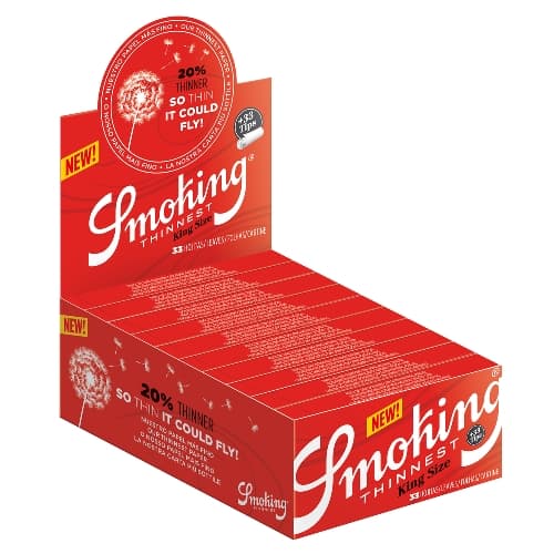 SMOKING King Size Thinnest 33 Blatt + Filter Tips – Einzelpackung – Produktabbildung
