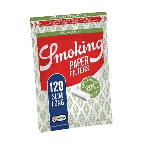 SMOKING Paper Slim Long Filter – Einzelpackung – Produktabbildung