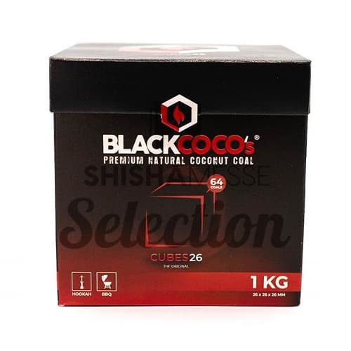 Wasserpfeifenkohle Kokosnuss BLACKCOCOS 1 kg – Einzelpackung – Produktabbildung