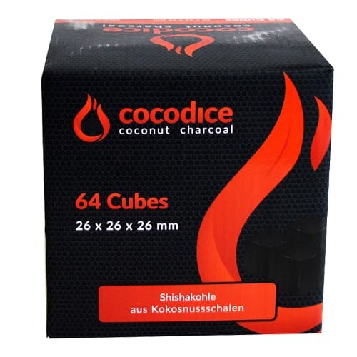 Wasserpfeifenkohle Kokosnuss COCODICE C26 1 kg – Einzelpackung – Produktabbildung