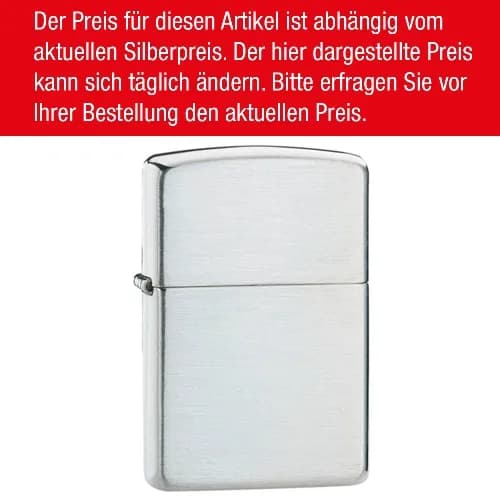 ZIPPO Sterling Silber gebürstet 60000337 – Produktabbildung