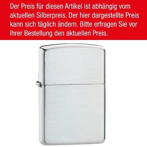 ZIPPO Sterling Silber gebürstet Armor 60006081 – Produktabbildung