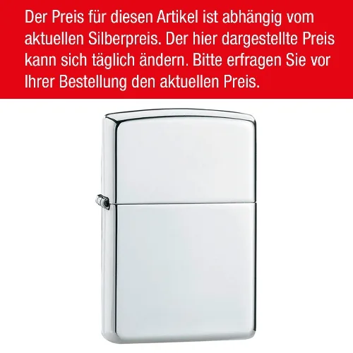 ZIPPO Sterling Silber poliert Armor 60006080 – Produktabbildung