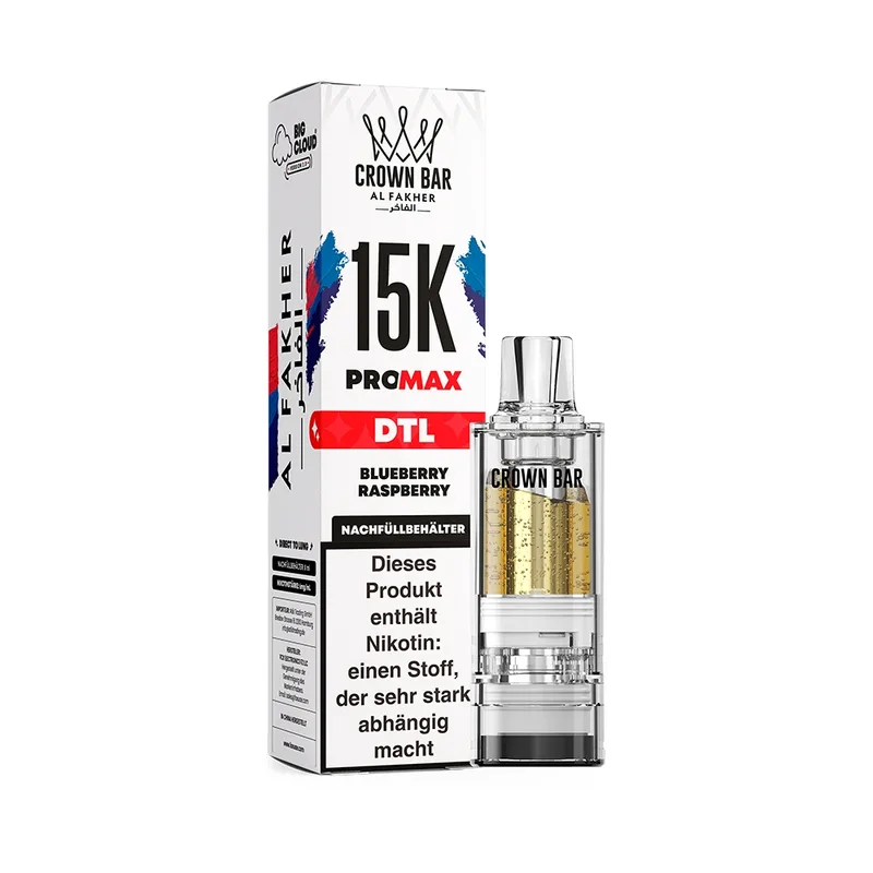 Al Fakher 15K V2 Pod 8ml – Blueberry Raspberry – Produktabbildung