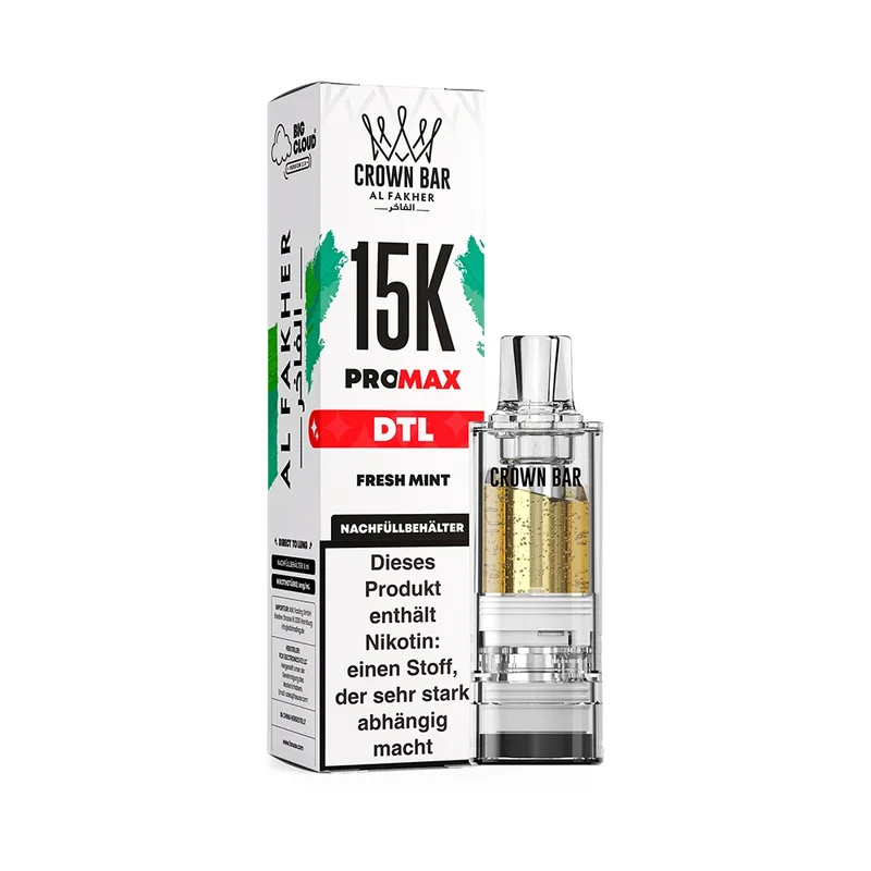 Al Fakher 15K V2 Pod 8ml – Fresh Mint – Produktabbildung