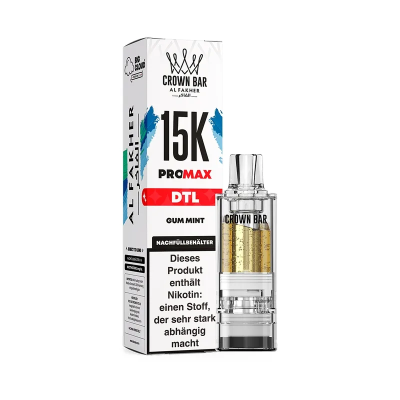 Al Fakher 15K V2 Pod 8ml – Gum Mint – Produktabbildung