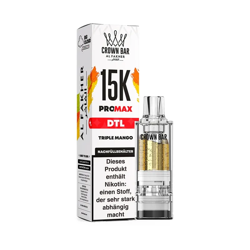 Al Fakher 15K V2 Pod 8ml – Triple Mango – Produktabbildung