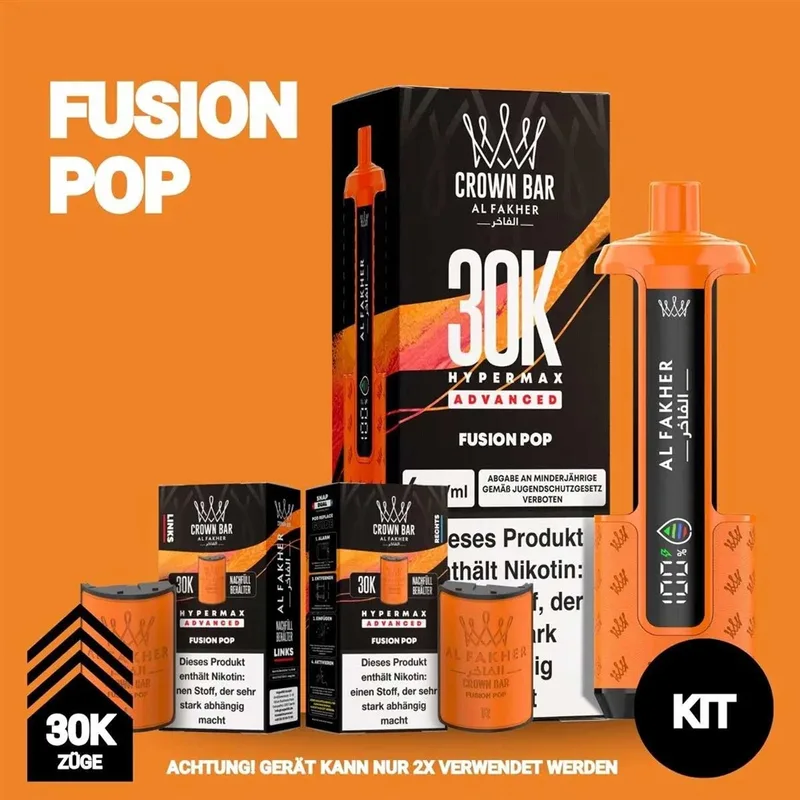 Al Fakher 30K Hypermax - Fusion Pop – Produktabbildung