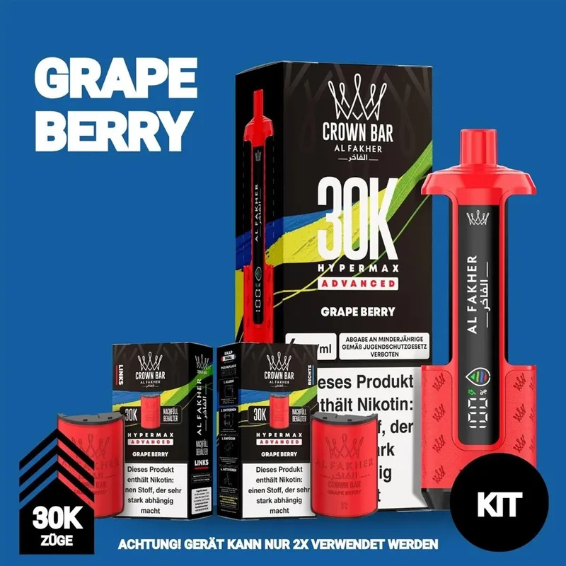 Al Fakher 30K Hypermax - Grape Berry – Produktabbildung