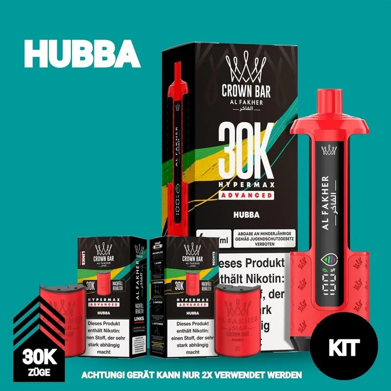 Al Fakher 30K Hypermax - Hubba – Produktabbildung